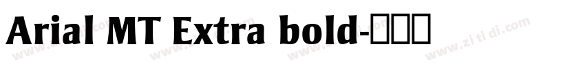 Arial MT Extra bold字体转换